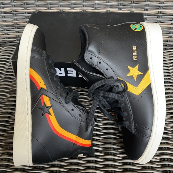 Converse Pro Leather Hi Black/University Gold/White WMNS - Picture 12 of 16